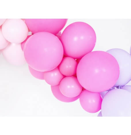 5 Ballons baudruche Biodgradable Fuschia Pastel 