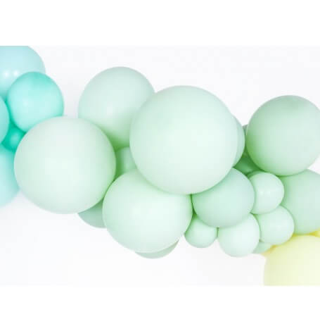 5 Ballons de baudruche Biodgradable Vert Sauge 