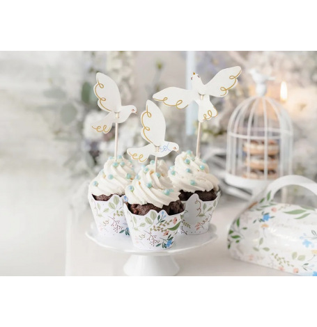 6 Dcors  cupcake Colombe