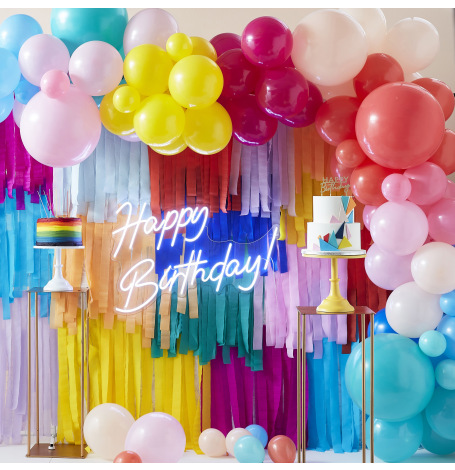 Arche de Ballons Fluo Multicolore (x70)