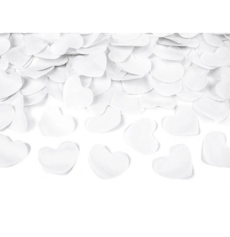 Canon  confettis papier Coeur Blanc 