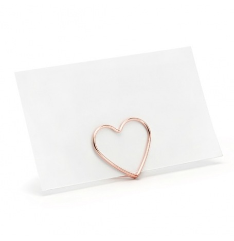 Marque Place Coeur Mtal Rose Gold (x10)