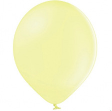 100 ballons latex biodgradables Jaune Pastel 