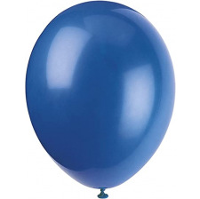 5 Ballons Baudruche Biodégradable Bleu Marine Métallisé