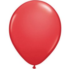 5 Ballons de baudruche Biodégradable Rouge 