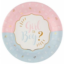 Assiettes en carton Boy or Girl ? (x10)