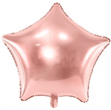 Ballon Etoile Mylar Aluminium Rose Gold