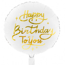 Ballon Mylar Aluminium Happy Birthday to You  35 cm