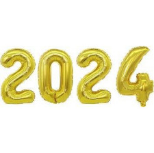 Ballons Chiffre Or Nouvel An 2023