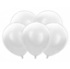 Ballons lumineux LED Biodégradable Blanc (x5)