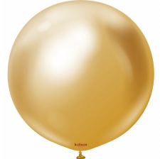 Grand Ballon Latex Chromé Or