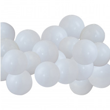 Lot de 40 mini Ballons Blanc biodégradables