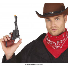 Pistolet Cowboy Noir 20 cm