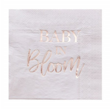 Serviettes en papier Baby in Bloom (x16)