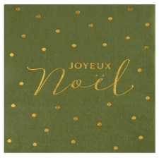 Serviettes papier Eucalyptus Joyeux Noel (x20)