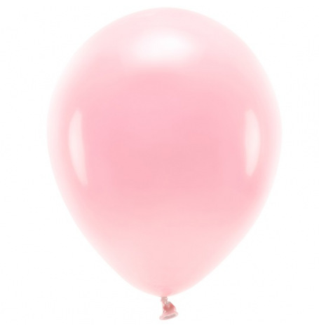 100 Ballons Latex Biodégradable Rose Poudré| Hollyparty