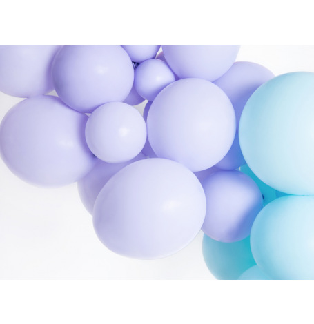 20 ballons latex biodgradables Lilas Pastel 