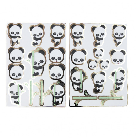25 Stickers - Baby Panda| Hollyparty
