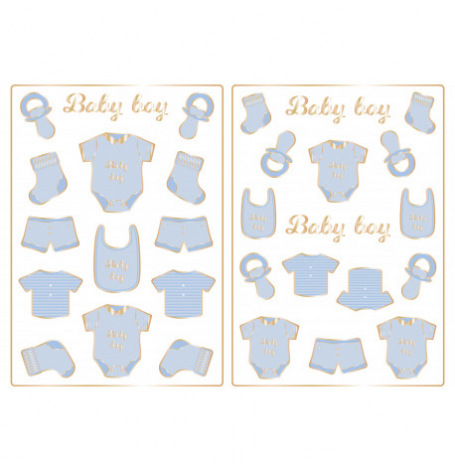 30 Stickers - Baby Boy| Hollyparty