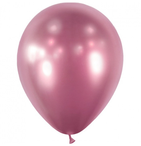 5 Ballons de baudruche Prune Chromé | Hollyparty