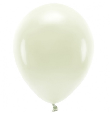 5 Ballons latex biodégradables crème pastel| Hollyparty