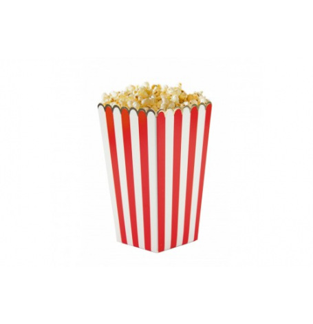 8 Boîtes à popcorn Rouge| Hollyparty