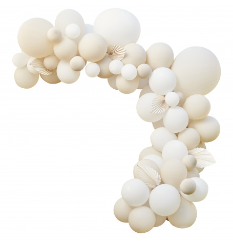 Arche de Ballons Nude & Blanc (x70)| Hollyparty