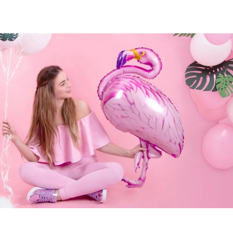 Ballon Aluminium Flamingo Rose