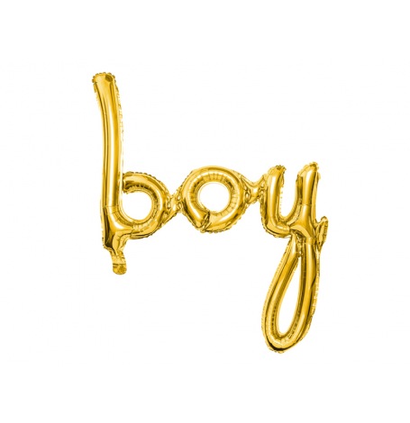 Ballon Boy Mylar Aluminium Or| Hollyparty