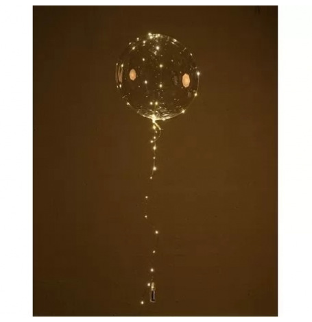Ballon Bulle Transparent 45 cm avec LED| Hollyparty