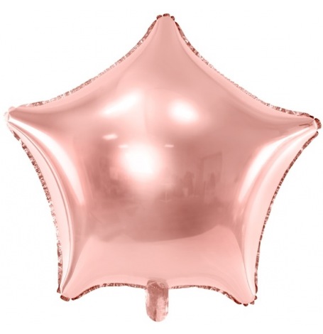 Ballon Etoile Mylar Aluminium Rose Gold| Hollyparty