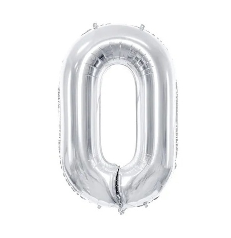 Ballon Mylar Aluminium Chiffre Argent | Hollyparty