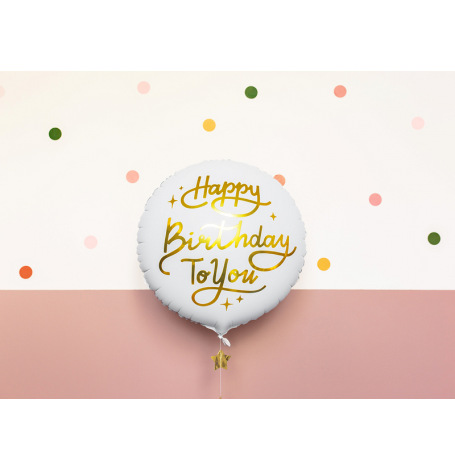 Ballon Mylar Aluminium Happy Birthday to You  