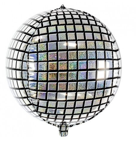 Ballon Mylar Boule à facettes Disco| Hollyparty