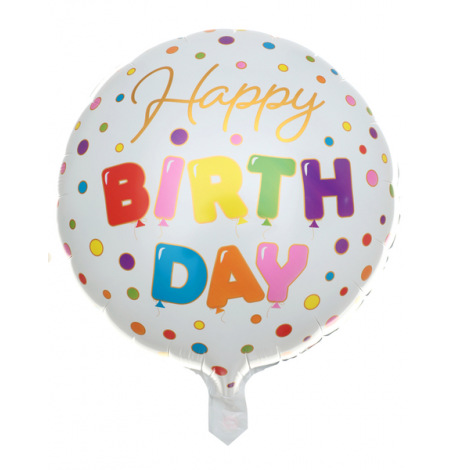 Ballon Mylar Happy Birthday Multicolore| Hollyparty