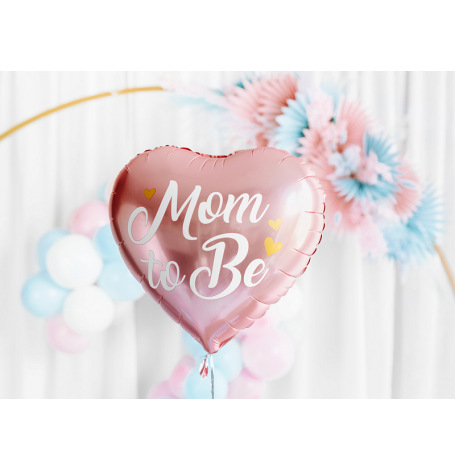 Ballon Mylar Mom to Be Rose