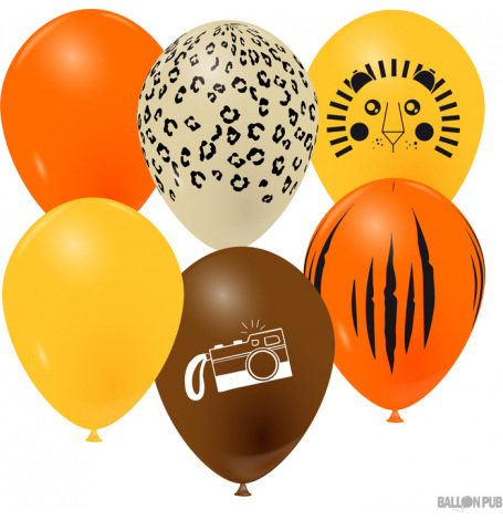Ballons Anniversaire Savane (x6)| Hollyparty