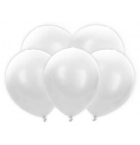 Ballons lumineux LED Blanc (x5)| Hollyparty