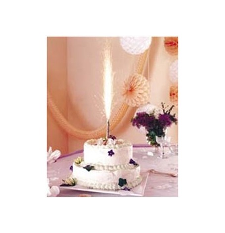 Bougie Fontaine de glace lumineuse pour gâteau| Hollyparty