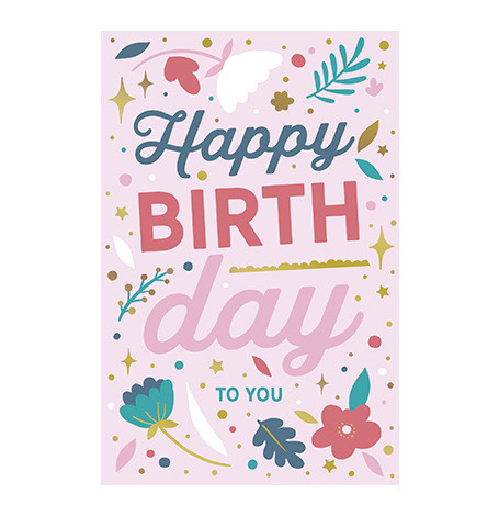 Carte Anniversaire Happy Birthday - Les Beaux Jours| Hollyparty