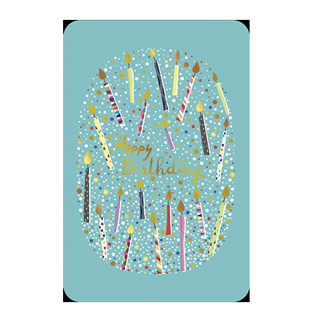 Carte Happy Birthday - Bougie d'Anniversaire | Hollyparty