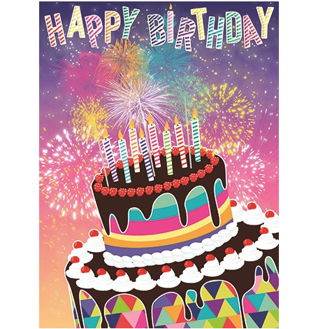Carte Maxi Géante Anniversaire - Happy Birthday| Hollyparty