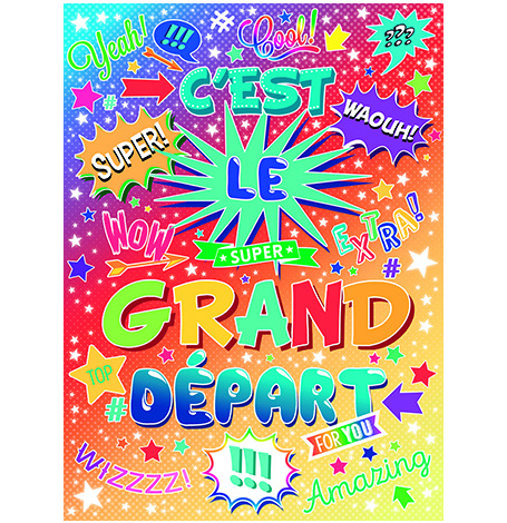 Carte Maxi Géante - Le Grand Départ | Hollyparty