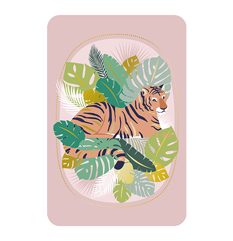 Carte sans texte - Tigre & Savane | Hollyparty