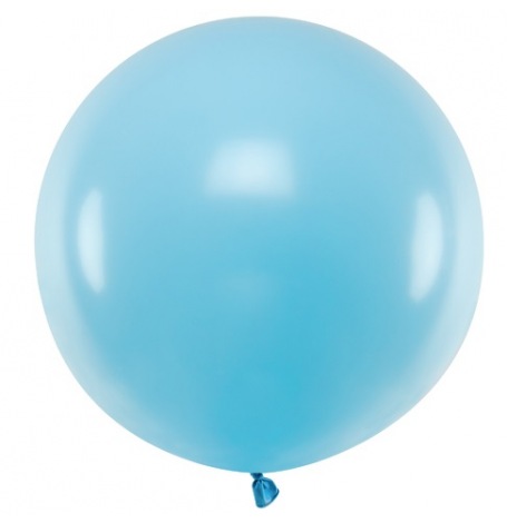 Grand Ballon en latex Bleu Pastel | Hollyparty