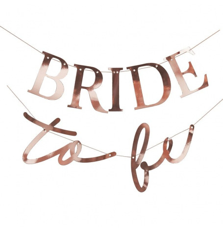 Guirlande Bride to Be Rose Gold | Hollyparty