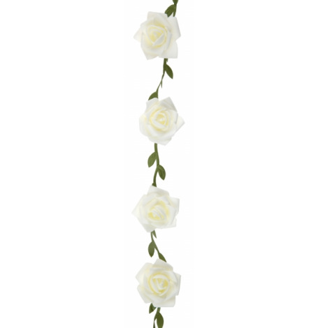 Guirlande de Roses Blanches  | Hollyparty