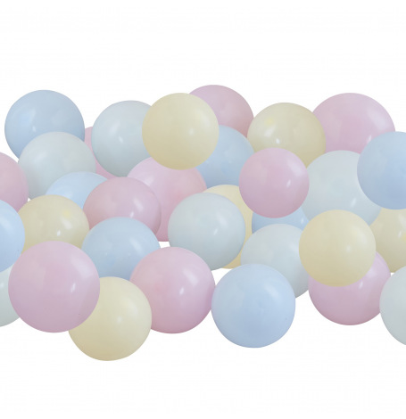 Lot de 40 mini Ballons Pastel biodégradable| Hollyparty