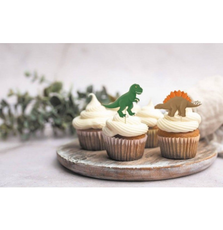 Pics à cupcake Dinosaure (x10)