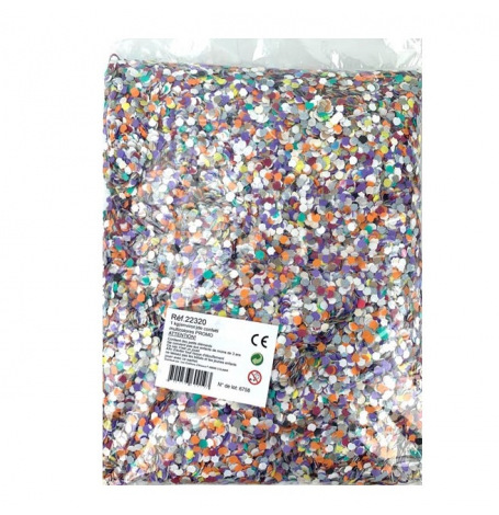 Sachet de 1Kg confettis multicolores CE*| Hollyparty